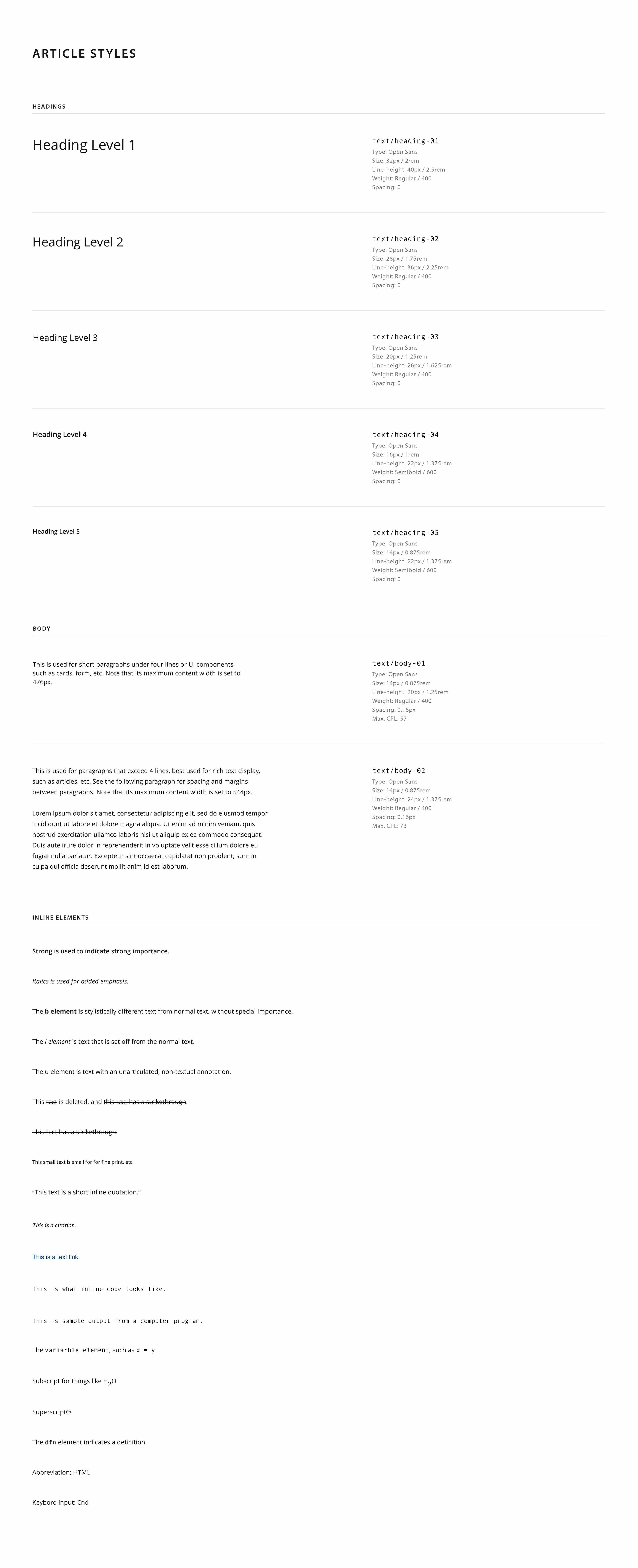 Scalable Atomic Design System for MSA Inc. screen 1